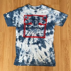 Budweiser Tiedye Blue T-Shirt